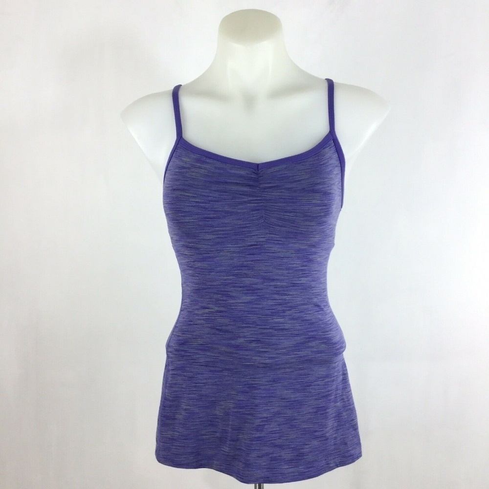 Lucy Purple Space Dye Tank Top Athletic Workout